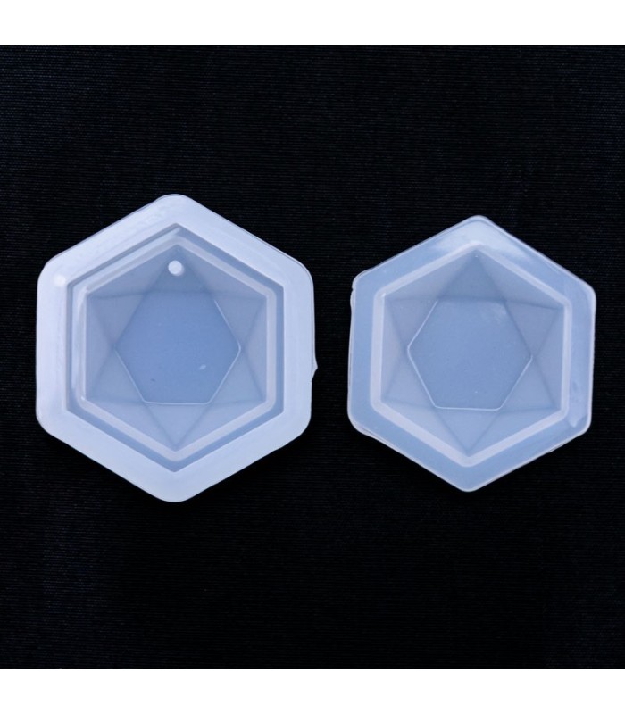 Molde de silicona dije geométrico 4x3.5cm