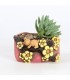Maceta diseño oso con flor 11cm