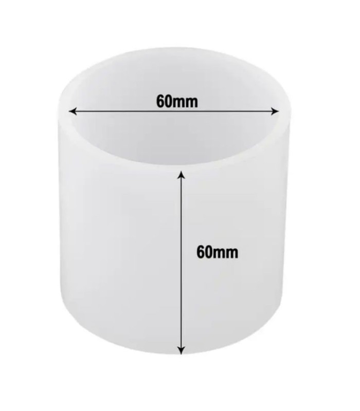 Molde de silicona cilindrica 6x6cm