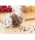 Frasco de vidrio tapa plateada 180ml