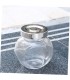 Frasco de vidrio tapa plateada 180ml