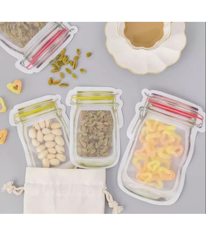 Bolsa con cierre hermetico 10pc 24x15cm