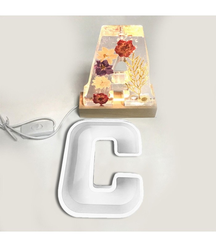 Molde de silicona letra c 137x180mm