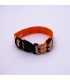 Collar para perro a cuadro con luz 43cm
