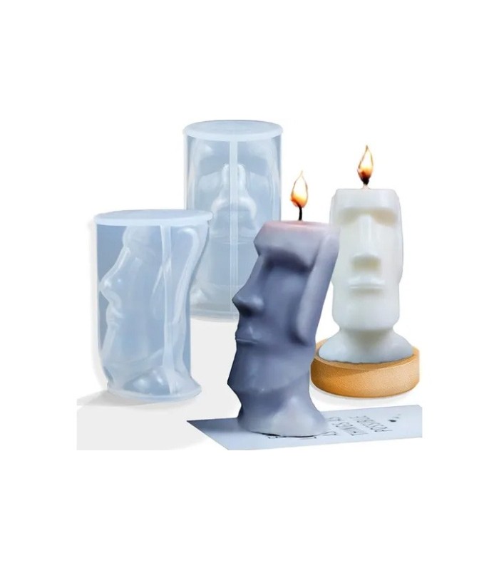 Molde de silicona Moai 50x73mm