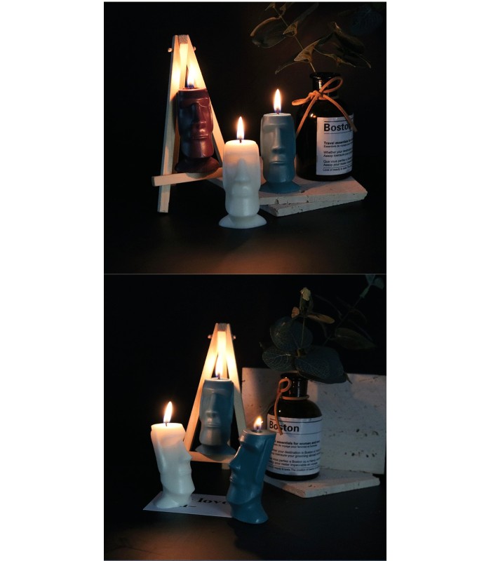 Molde de silicona Moai 50x73mm