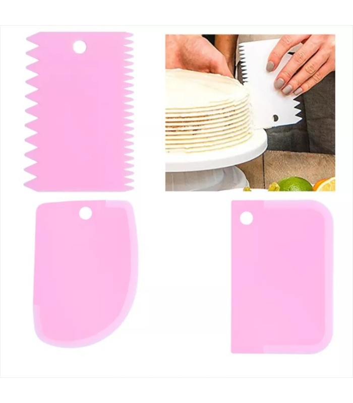 Espátula de plástico para repostería 3ud