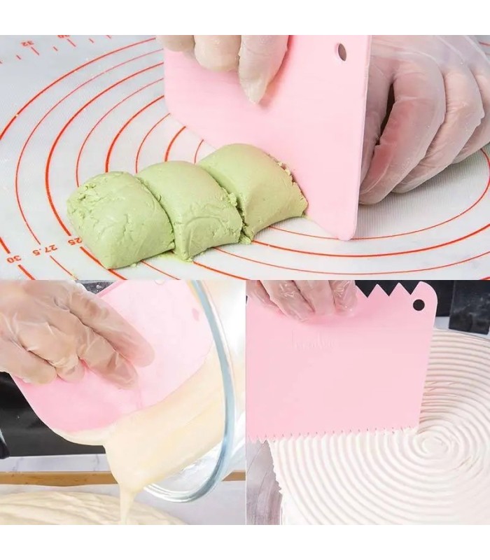Espátula de plástico para repostería 3ud