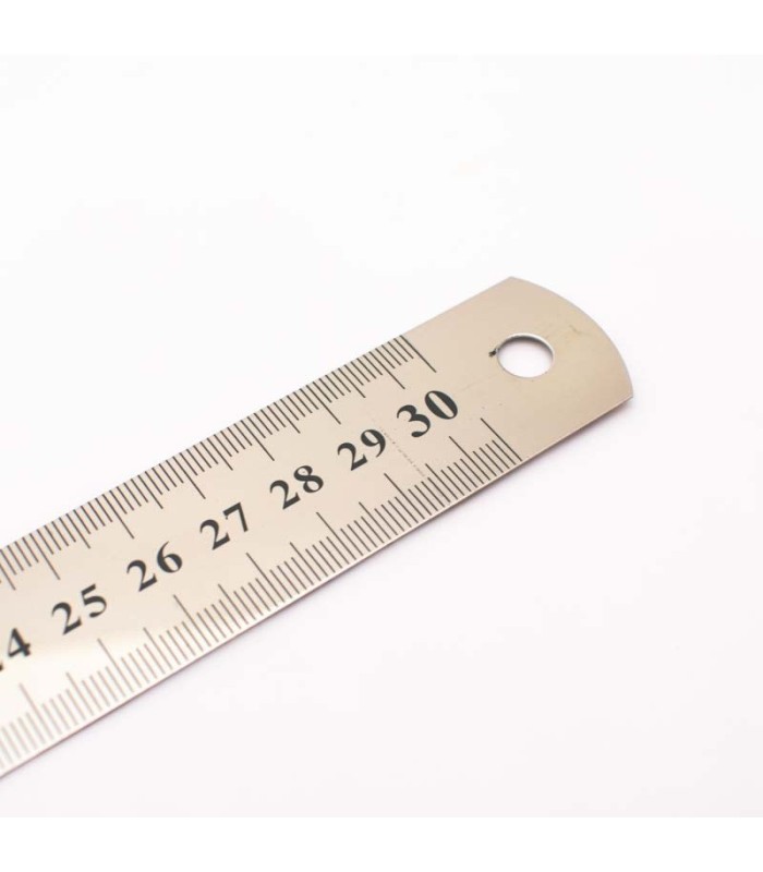 Regla de metal inox 30cm