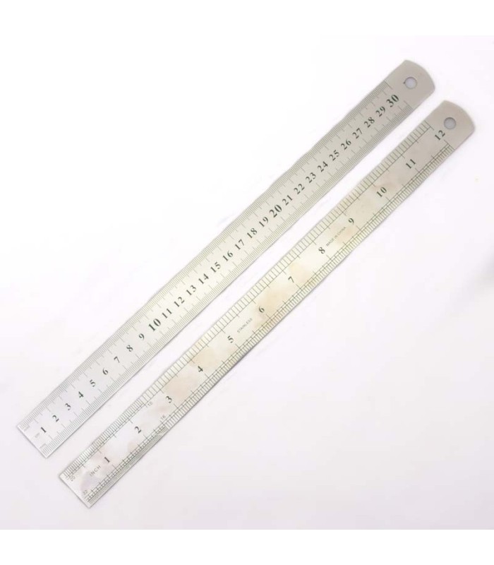 Regla de metal inox 30cm