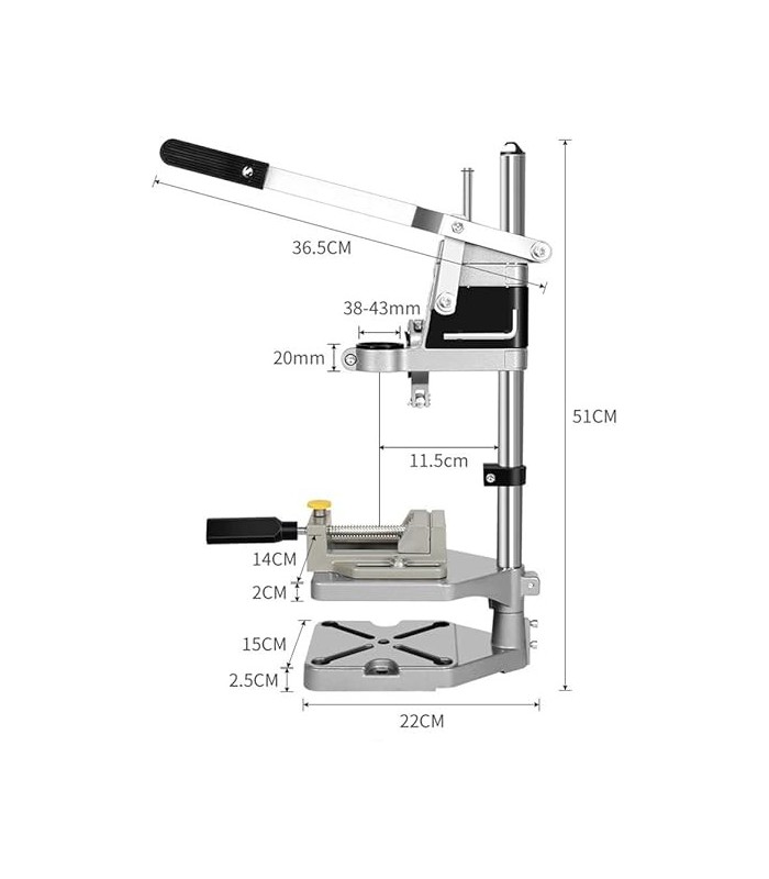 Soporte para taladro vertical