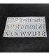 Molde de silicona ABC minúscula 37x20.5x2.5cm