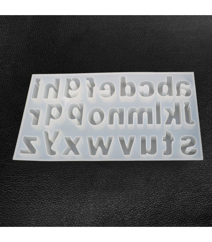 Molde de silicona ABC minúscula 37x20.5x2.5cm