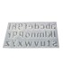 Molde de silicona ABC minúscula 37x20.5x2.5cm