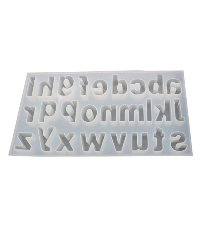 Molde de silicona ABC minúscula 37x20.5x2.5cm