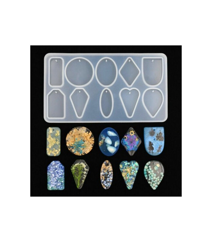 Molde de silicona formas colgantes 169x93mm