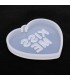 Molde de silicona colgante corazón 67x60mm