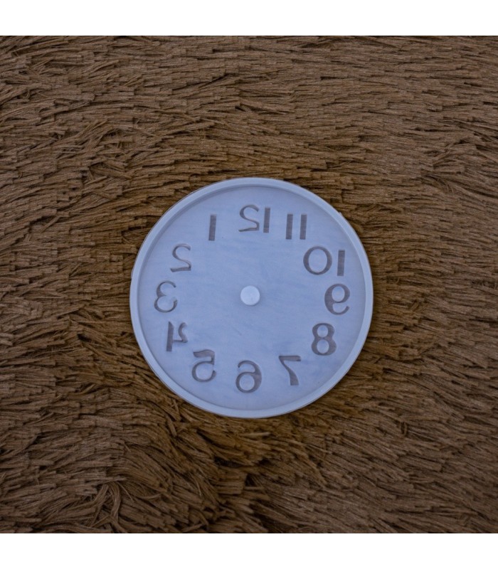 Molde de silicona reloj numeros arábicos 15.5cm