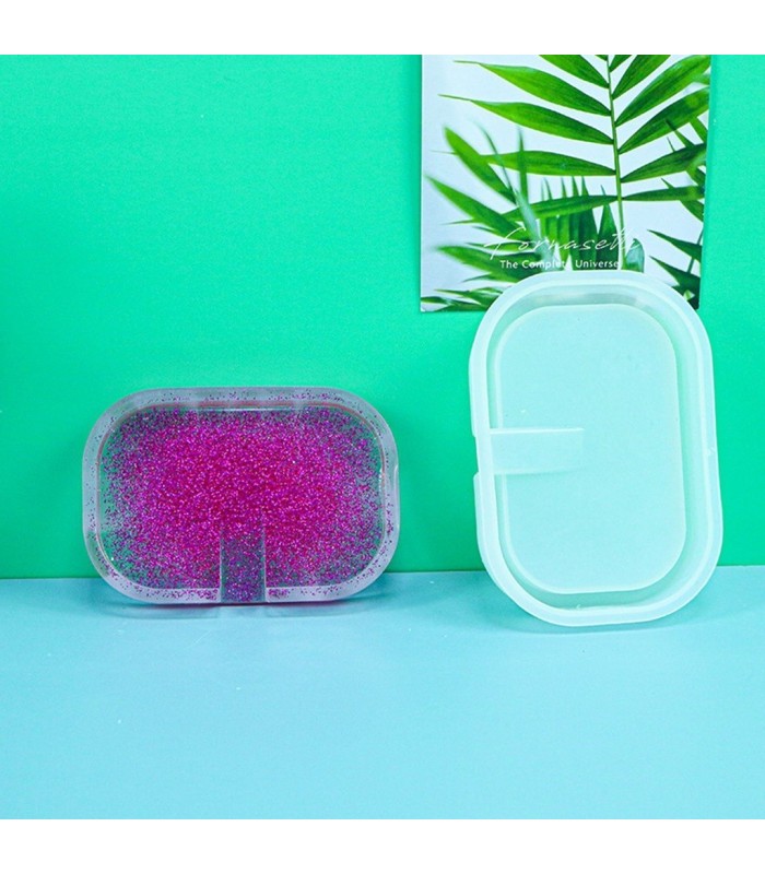 Molde de silicona jabonera 120x85x21mm