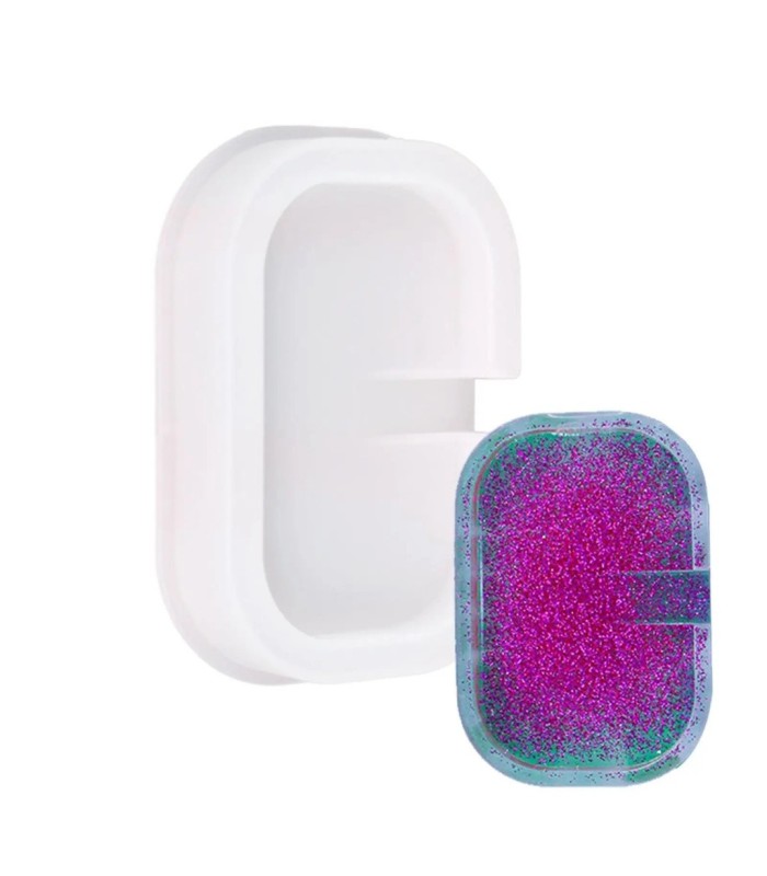 Molde de silicona jabonera 120x85x21mm