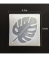 Molde de silicona con forma de hoja 6.7x6.7x0.7cm