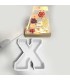 Molde de silicona letra X 147x180mm