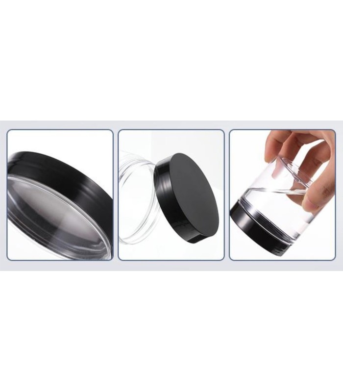 Frasco transparente con tapa 30 gramos