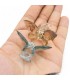 pinza transparente mariposa 6pares