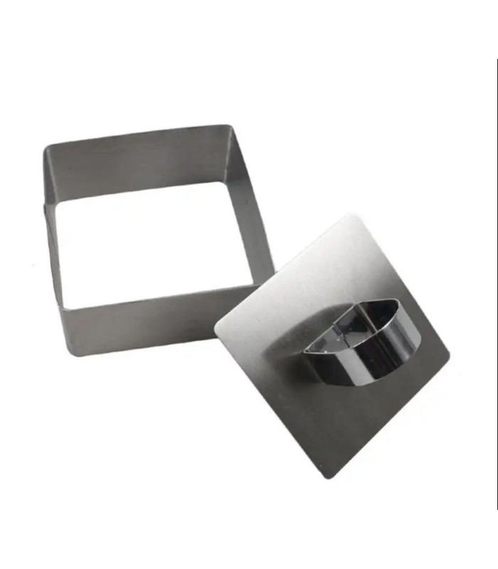 Molde para mousse de metal cuadrado
