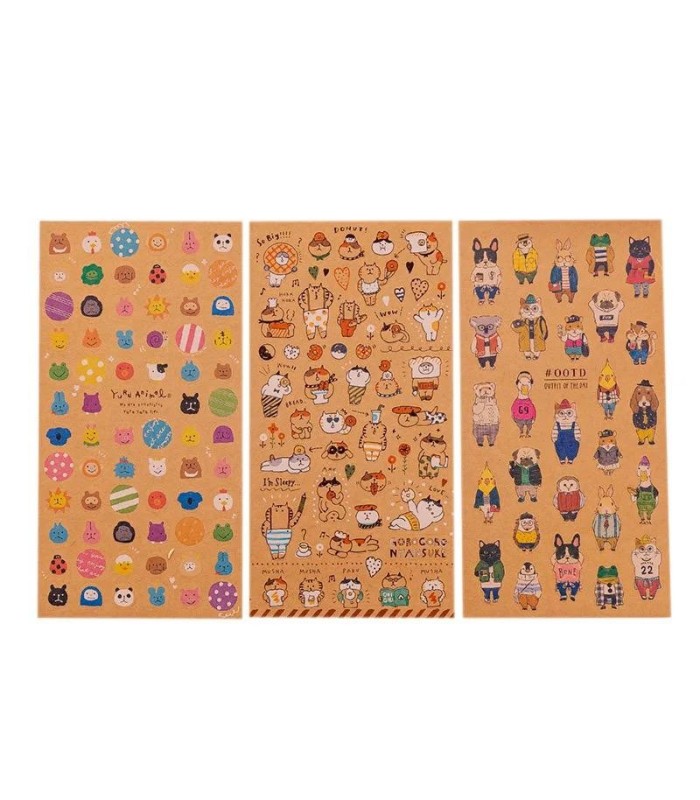 Sticker de papel diseño animales