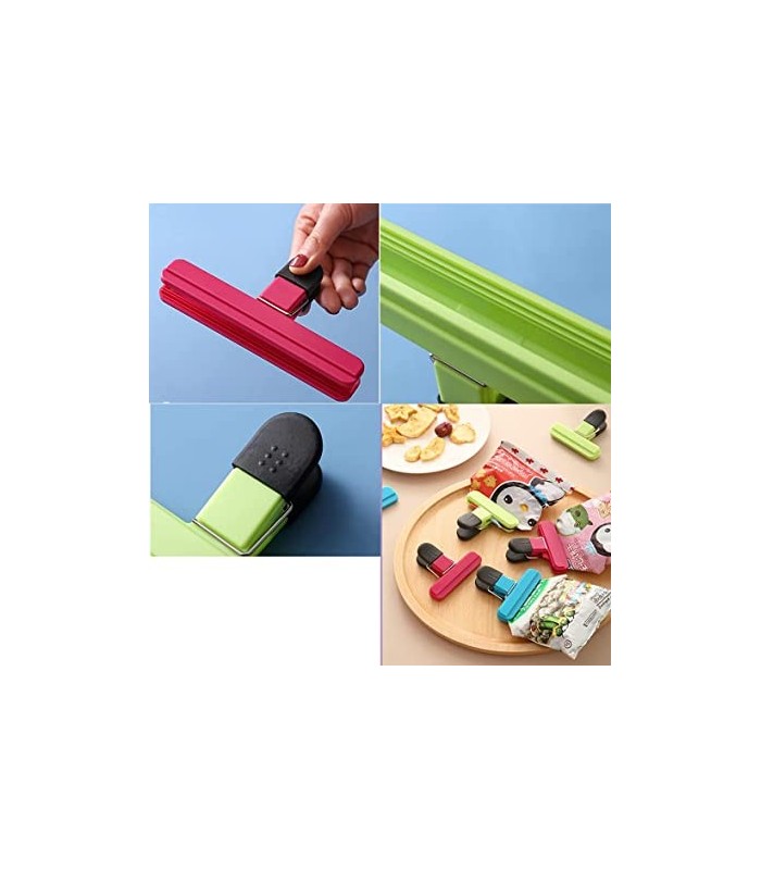 Clip de plástico para bolsas de alimentos 4ud