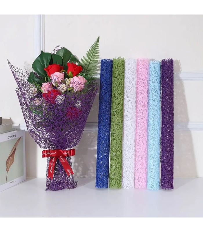 Malla para envolver ramos 50cmx5m