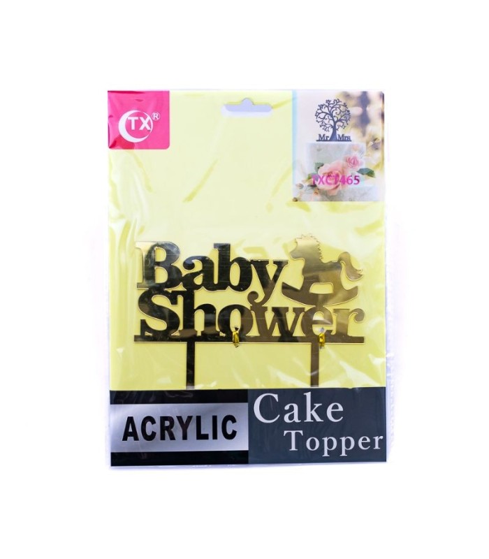 Topper acrílico baby shower