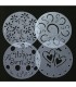 Stencil para torta trasparente 4pc