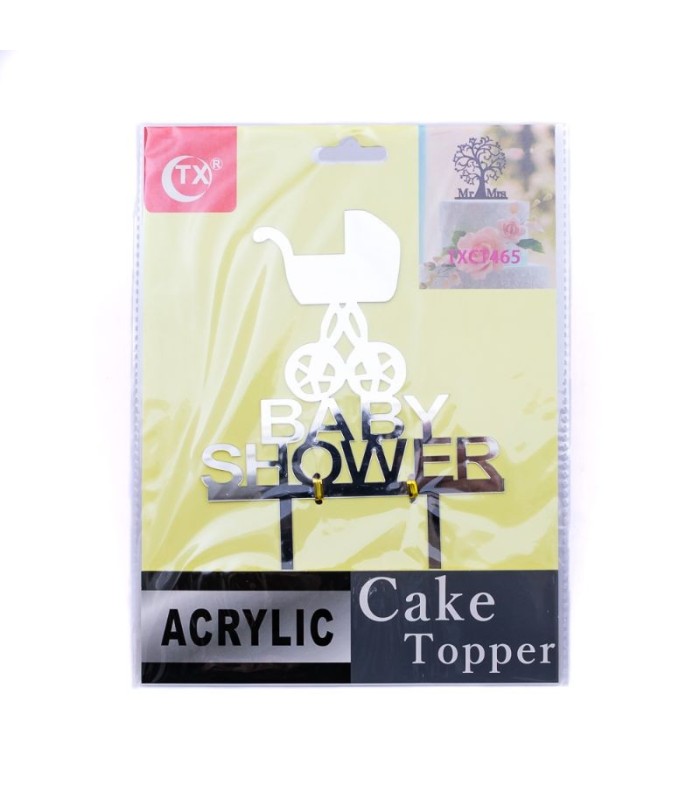Topper acrílico baby shower