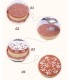 Stencil para torta trasparente 4pc