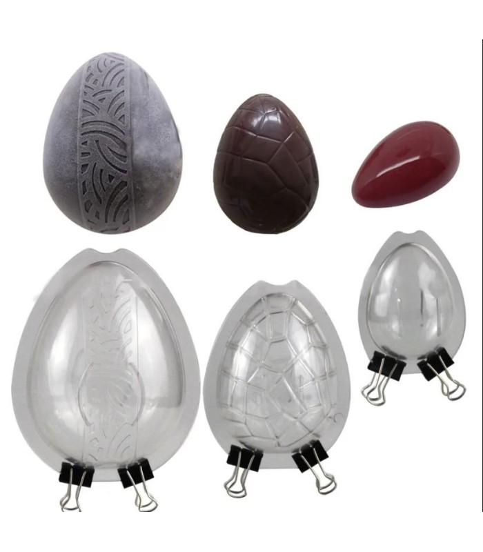 Molde para huevo de pascua 3pc