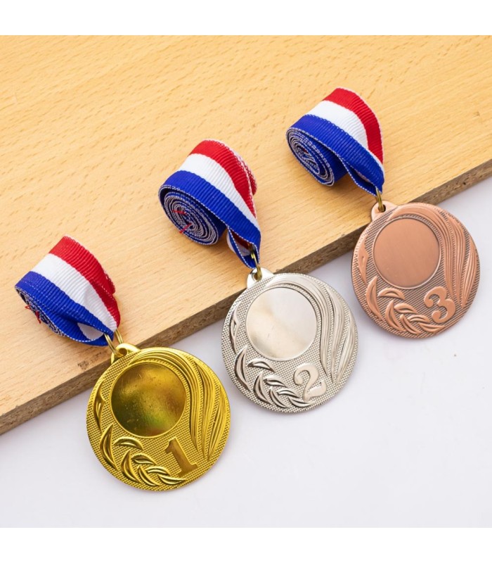 MEDALLA METALICA PUESTO 3 BRONCE 5CM