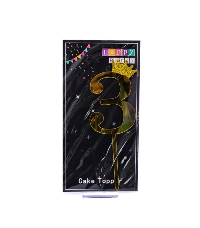 Topper para torta de acrílico