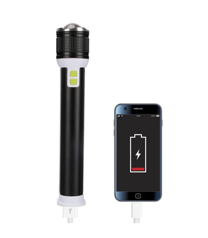 Linterna led con zoon