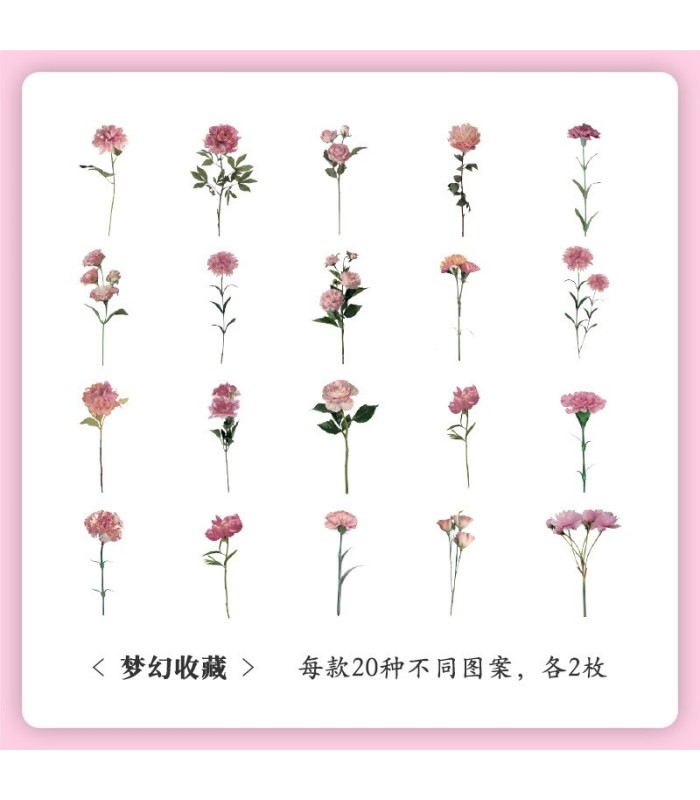 Sticker pvc de flores