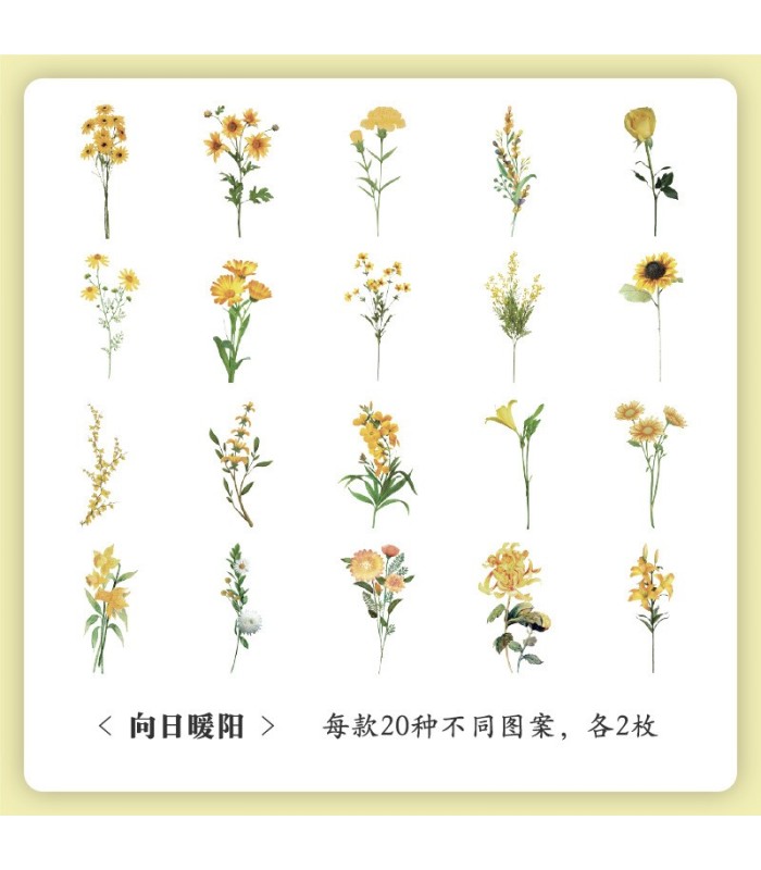 Sticker pvc de flores