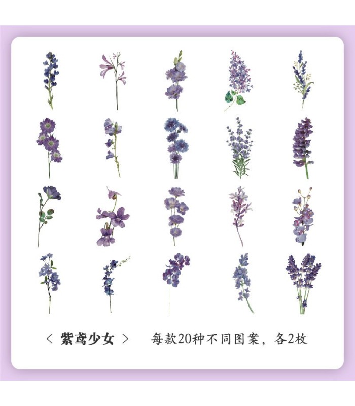 Sticker pvc de flores