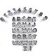 Molde metal letra y numeros