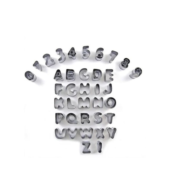 Molde metal letra y numeros