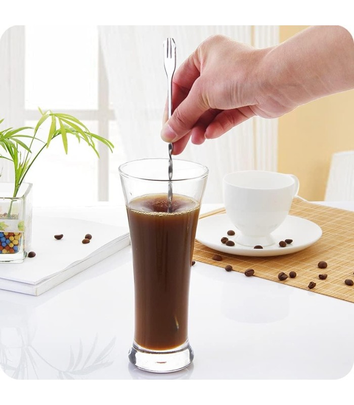 Cuchara de coctel 2 en 1 32cm