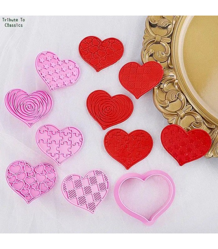 Molde de corazones 6pc