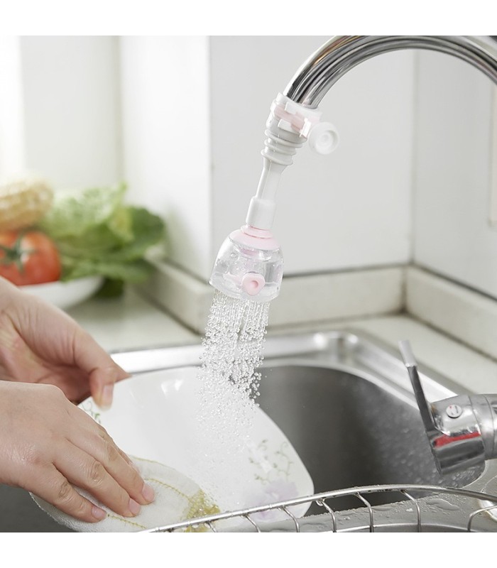 Ducha regulable para grifo (celeste)