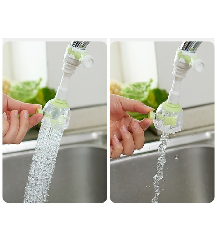 Ducha regulable para grifo (celeste)