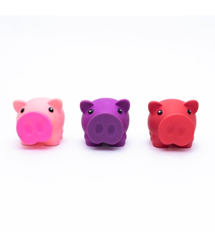 Mini alcancia cerdito colorido 10cm